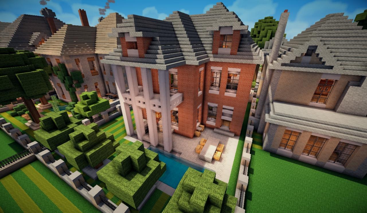 Colonial Brick House Minecraft Map