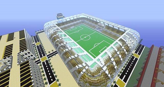 The soccer stadium