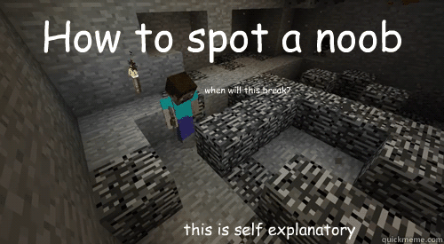 Don't u DARE be a noob! Minecraft Blog