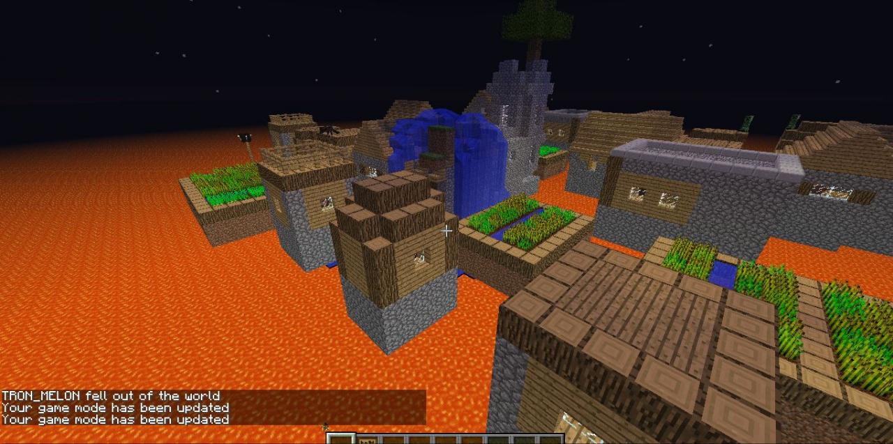 Lava Island/ Nether Village Minecraft Project