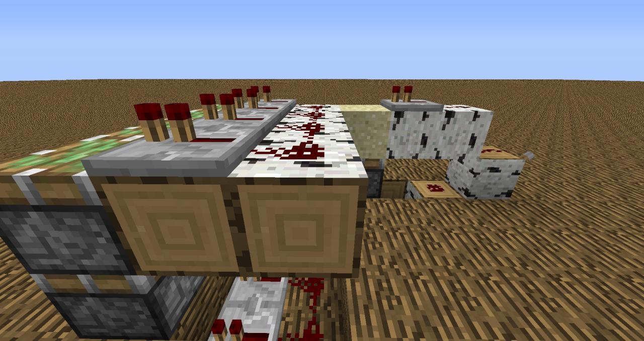 MInecraft Mini Project 02 1x6 Infinitely Extendable Double Piston