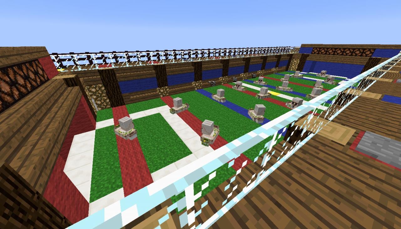 Showcase FOOSBALL in Minecraft A redstone Minigame Minecraft Map