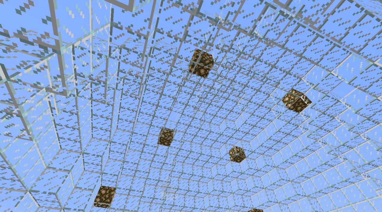 Glass dome Minecraft Map