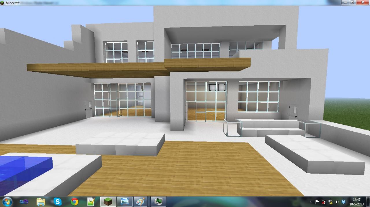 Modern Redstone Mansion Minecraft Map