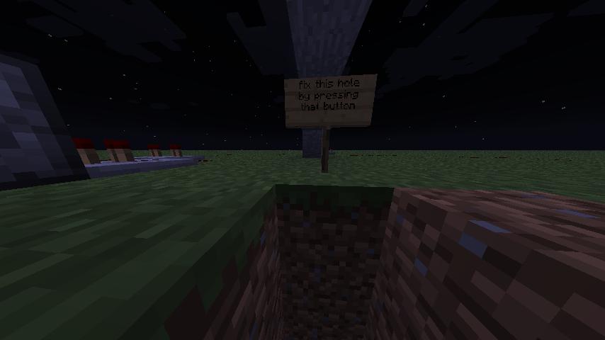 Basic Redstone HoleFixer Infinite Loop. Minecraft Map