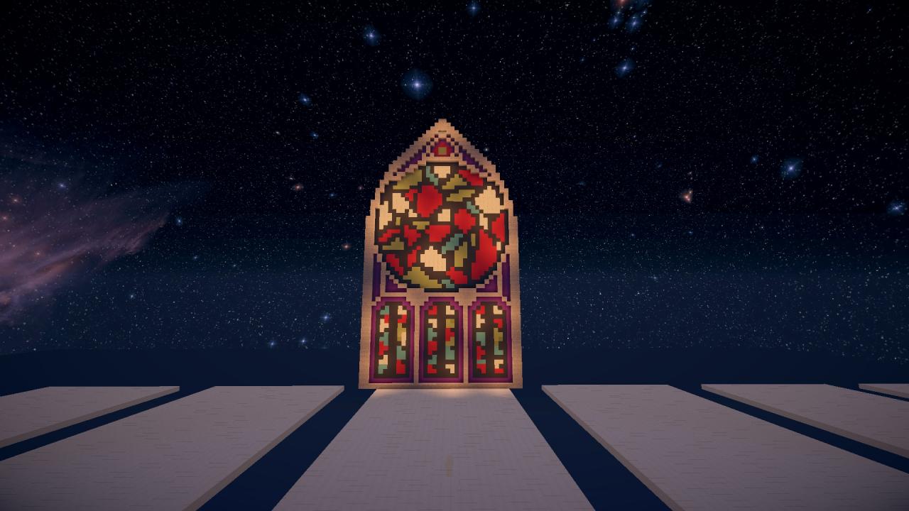 Stained glass style Minecraft Map