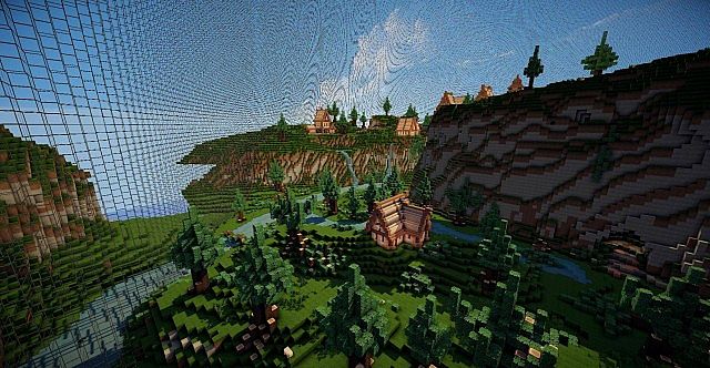 View over the custom made forest.