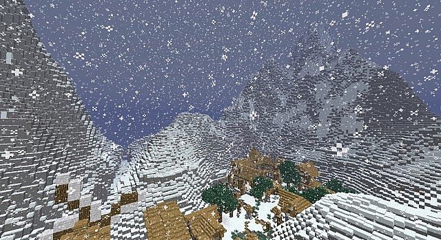 Small town in a high mountain pass