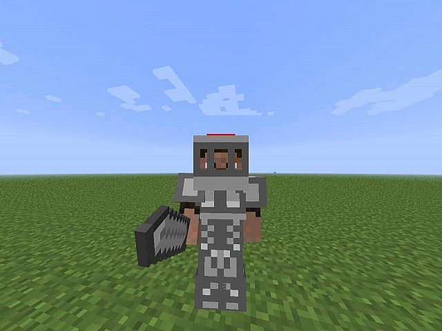 Iron armour and iron sword
