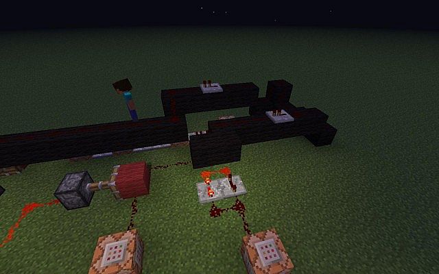 Command Block and Redstone Powered