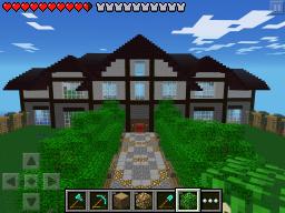 Mansion with huge garden (Minecraft PE) Minecraft Map & Project