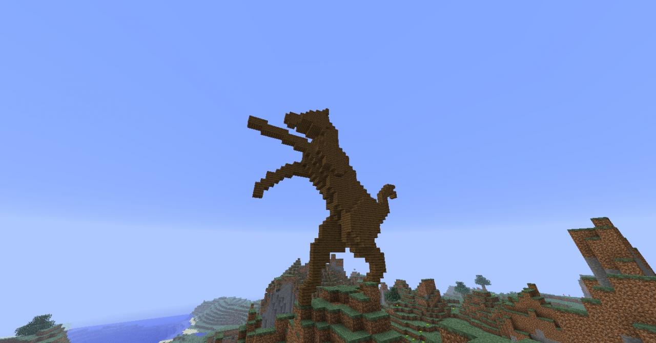 Horse statues medium sized Minecraft Map