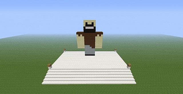 Notch Statue Minecraft Map