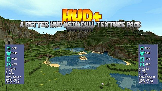 1 6 2 Forge Hud Mod Very Customizable Useful Hud Display Minecraft Mod