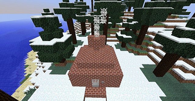 Cabin in the snowy woods Minecraft Map