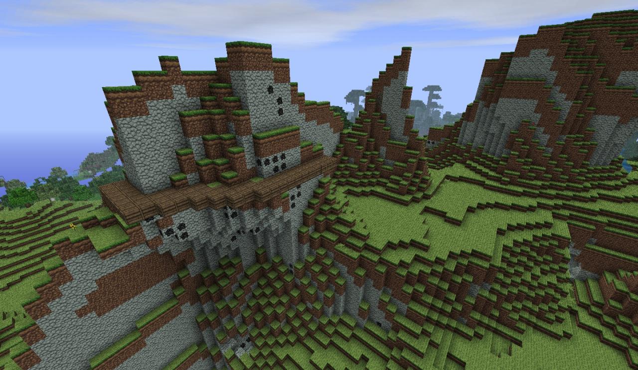 Mine-Shaft with water-mill and woodwork! Minecraft Map