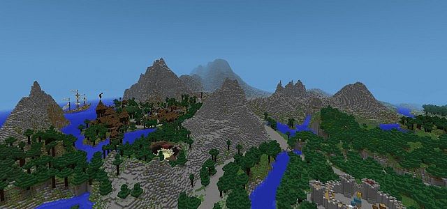 Port Famir in the background