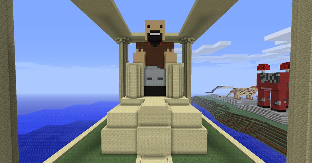 Notch On A Throne Minecraft Blog