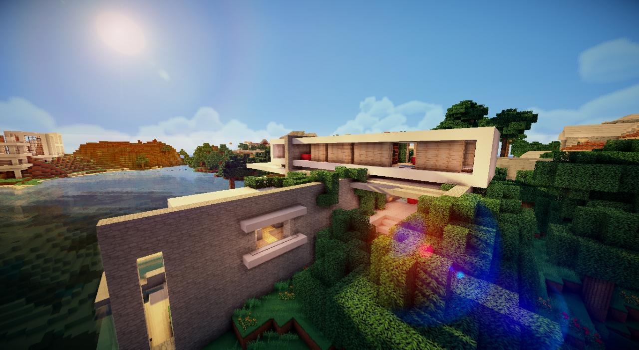 Modern Beach Villa rebuild Minecraft Map