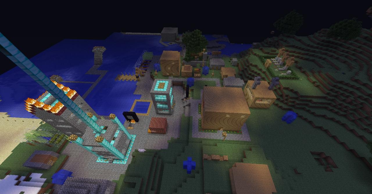 Hand bulit town "Lake Creepah" Backstory Minecraft Map