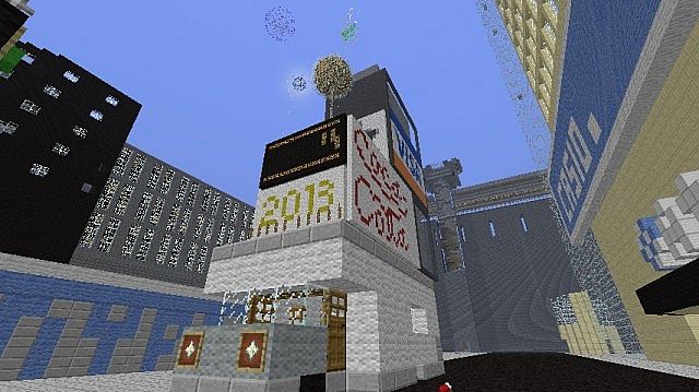 Times Square in front of where the ball drops