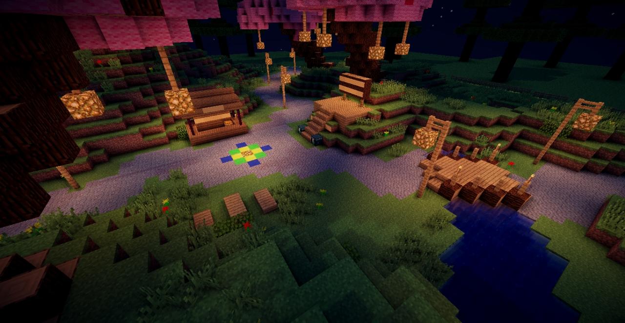 PMC SPawn Build Entry Jappanese Woods Minecraft Map