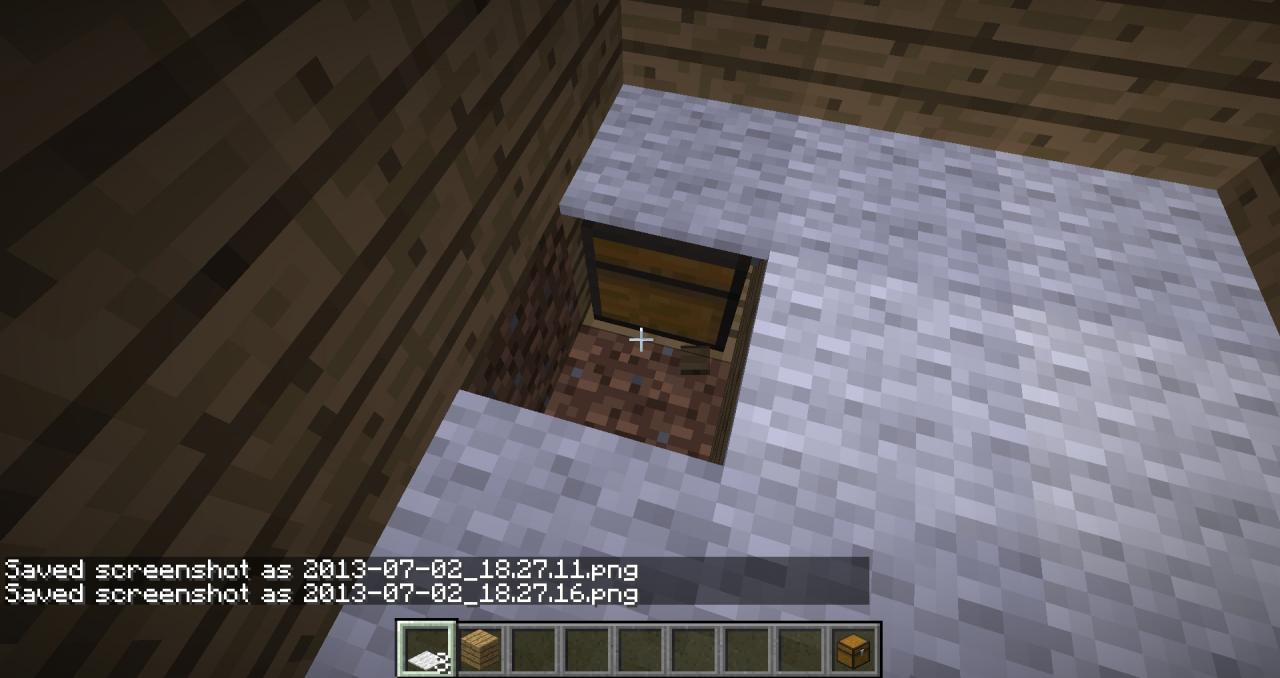 Minecraft Tutorial; Hidden chests! Minecraft Map