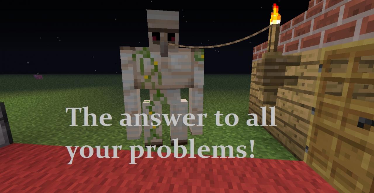 Iron golem house defense system! Minecraft Project