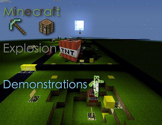 Minecraft Explosion Explanations & Demonstrations Minecraft Map