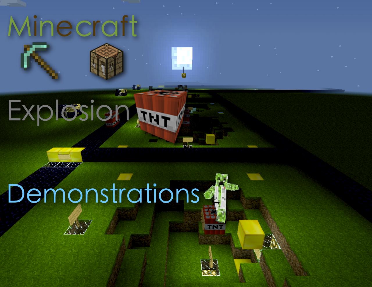 Minecraft Explosion Explanations & Demonstrations Minecraft Map