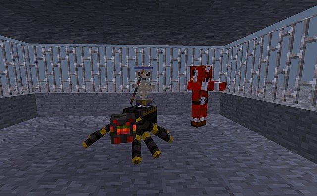 Spider, Zombie, Skeleton