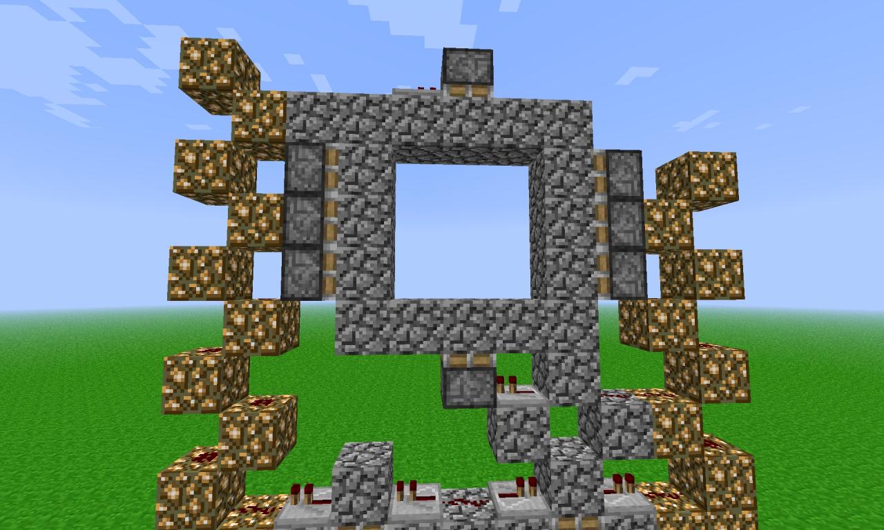 3x3 Etho Door Redstone 1 wide ultra fast works on servers! Minecraft Map