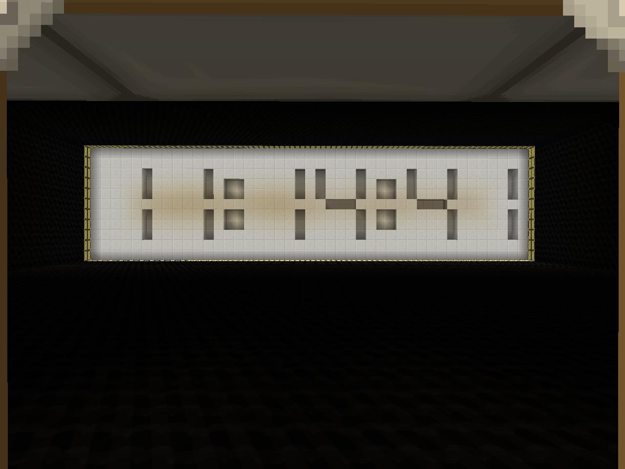 24Hour Digital Clock Minecraft Map