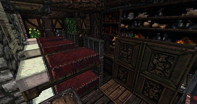 One of the 2 barracks on the 3rd floor