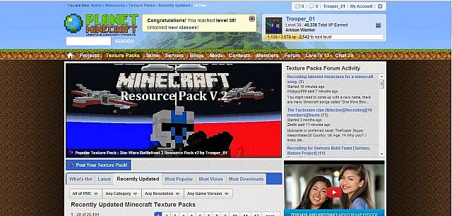 Battlefront 2 makes Texture Pack Homepage