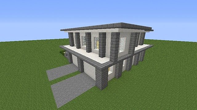 Minecraft Tutorial: How To Make A Quartz House - 1 - YouTube