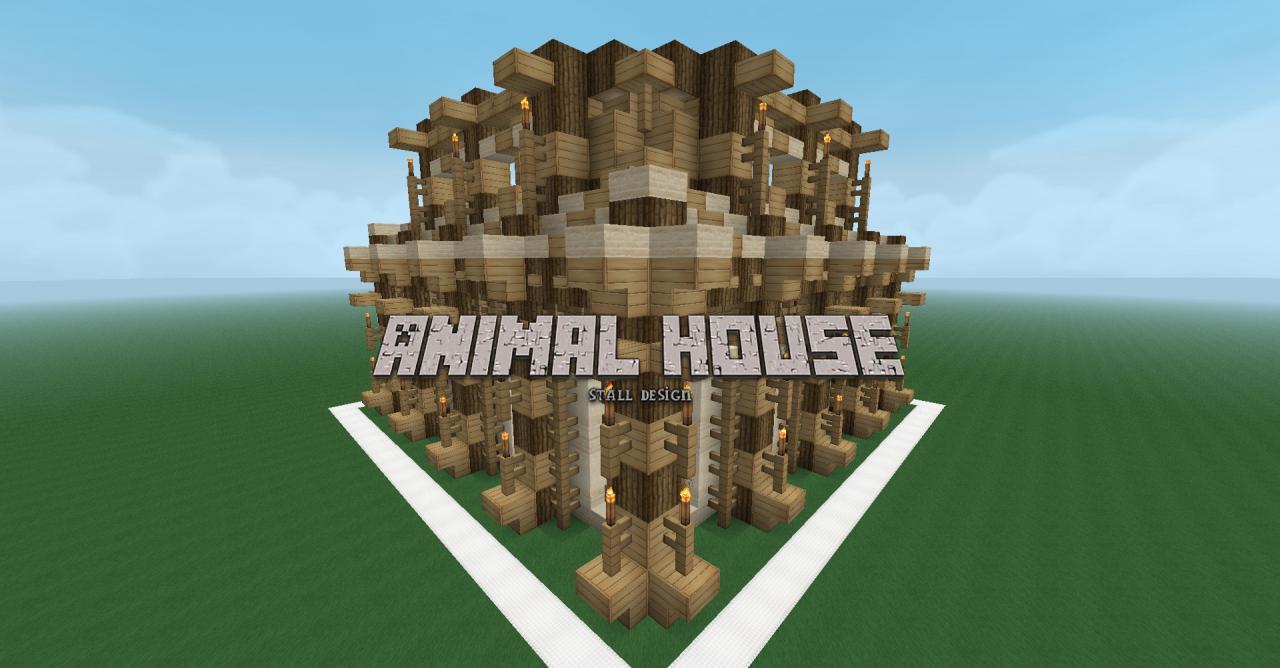 Farmer Animal House Design (Detailed) Minecraft Map