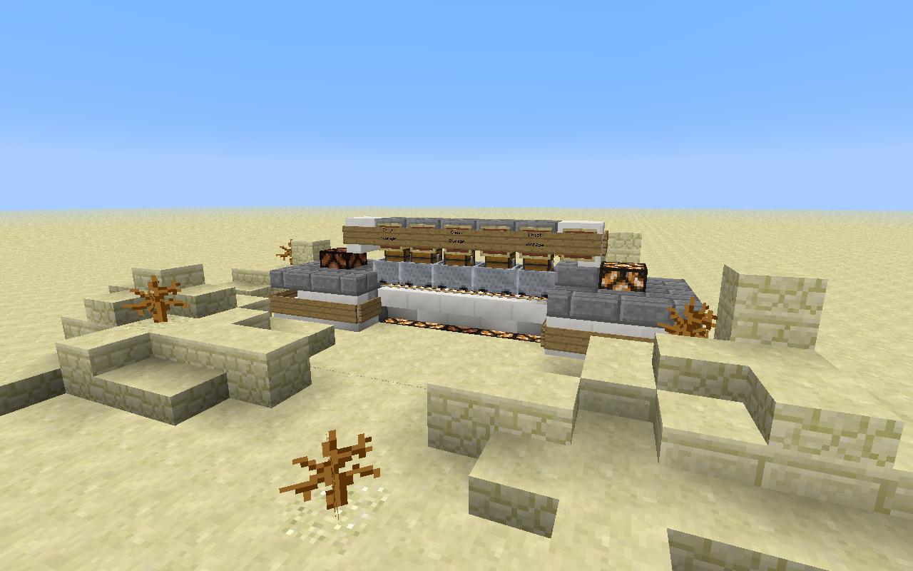 Redstone Chest Storage Minecraft Map