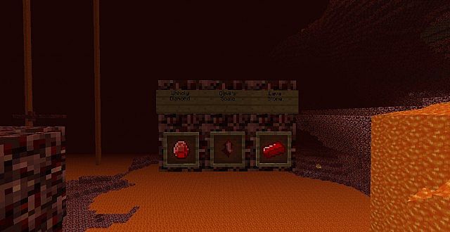 Nether crafting materials.