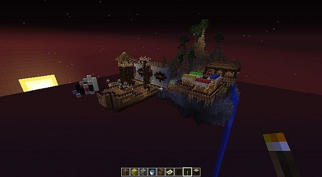 floating pirate island