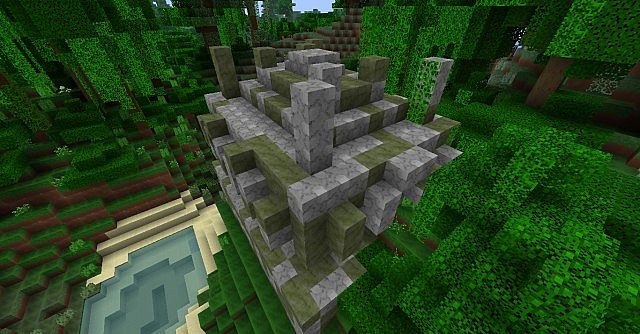 A jungle temple I found, looks good in this pack.