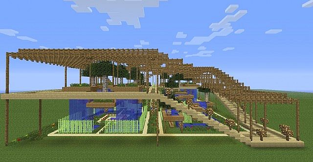 Hanging gardens - side view