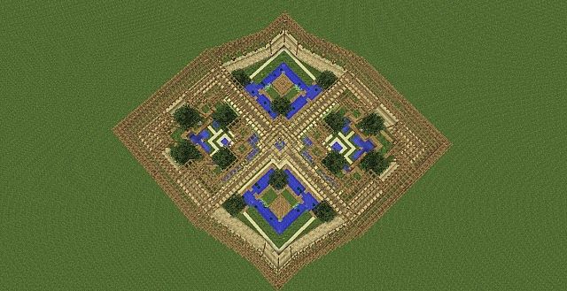 Hanging gardens from above