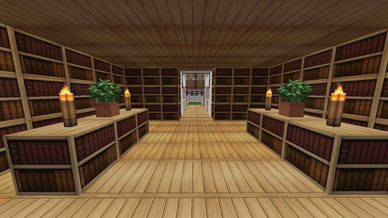 A modern Library [Downloadable like map or schematic] Minecraft Map