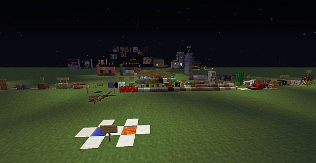 A screencap of my blockshowcase world with the pack on.