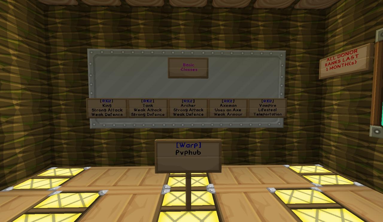 PvP Custom Kits Killstreaks Donator Perks Cheap Donate Plots Multi