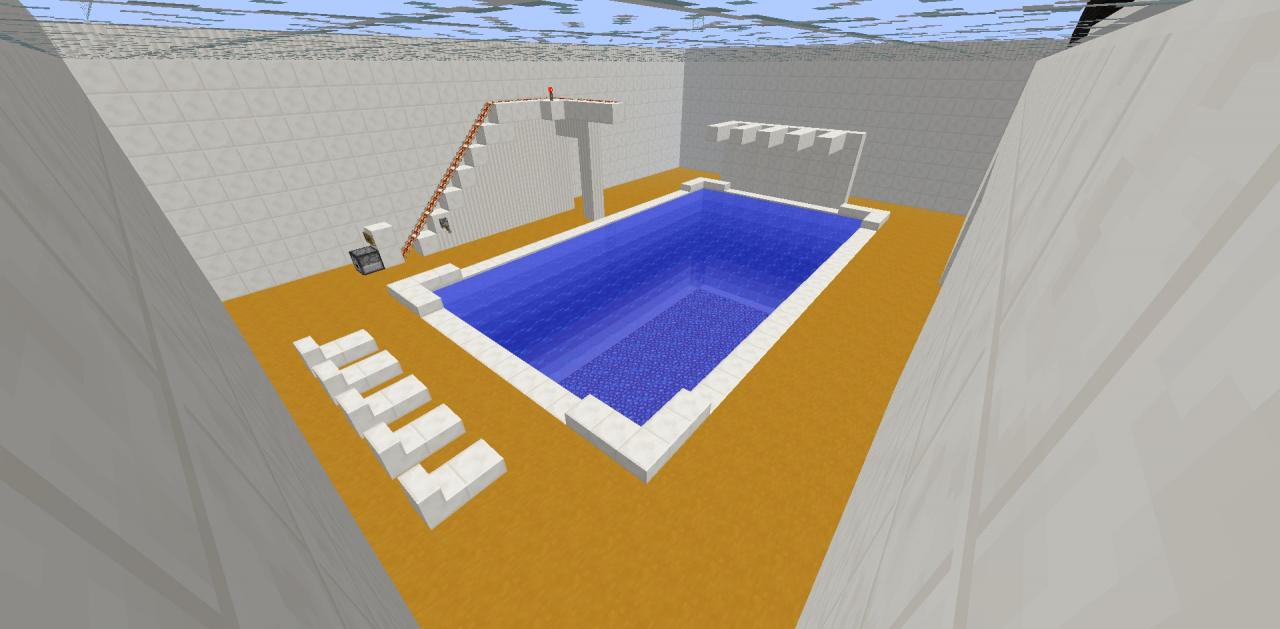 Epic Swimming Pool Minecraft Map