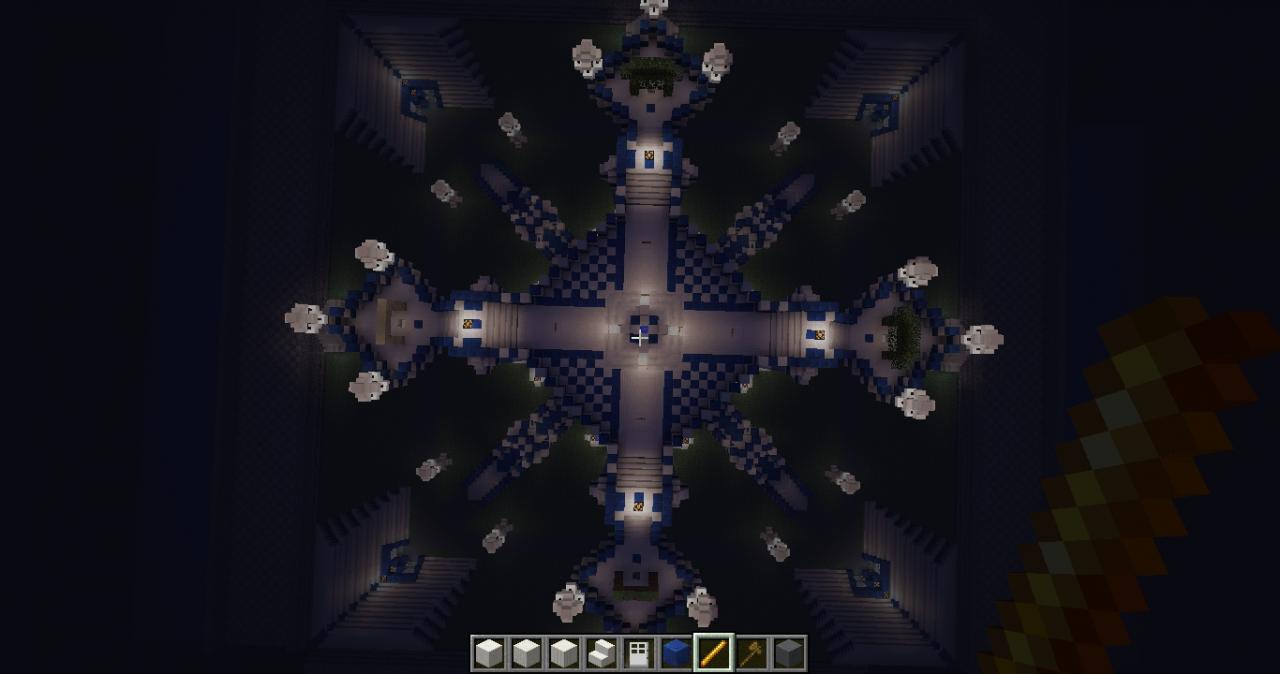 Amazing lapis and Quartz SuperSpawn Minecraft Map