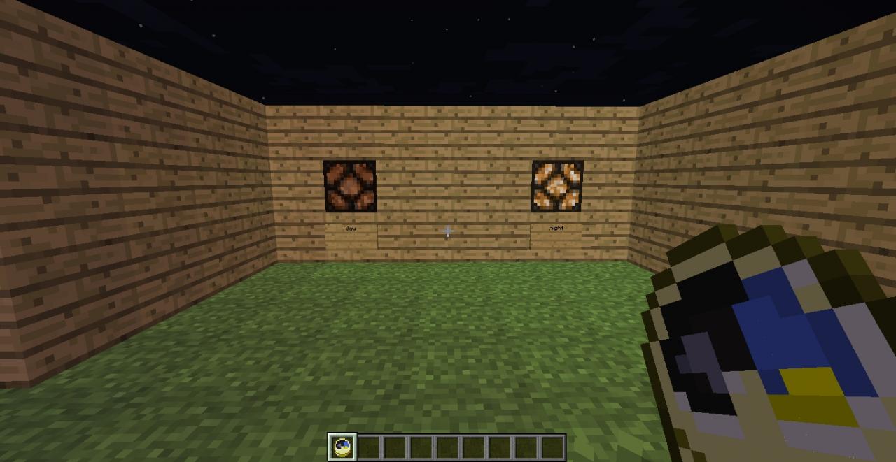 Day ,Night Clock With Lamps Minecraft Map