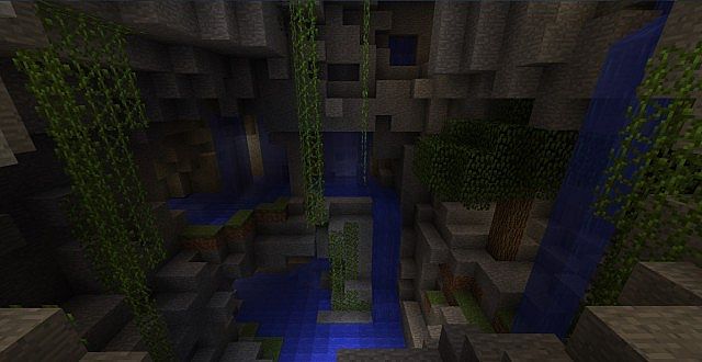 Caves garden at the bottom of a pit